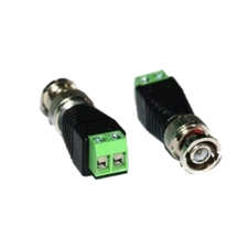 10 Pack CAT5 TO BNC Passive Video and Power Balun