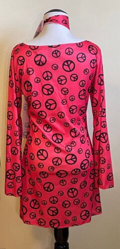 Pink Peace Hippie Gogo Dress - Picture 3 of 9