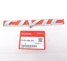 Genuine Oem Honda 75722-sna-a01 Civic Rear Emblem Nameplate Badge 06-11 Civic Genuine Oem Honda 75722-sna-a01 Civic Rear Emblem Nameplate Badge 06-11 Civic