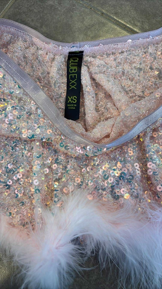 Dolls Kill / Club Exx Glowing Glamour Skirt Size XS Pink Mini - Image 2 of 3