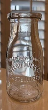 Vintage Welch Milk Half Pint Milk Bottle (Welch, West Virginia)