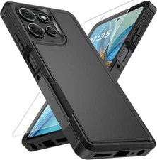 For Moto G-Power 2025 Case w/ Dual Layer Anti-Slip Grip Design Protection Cover