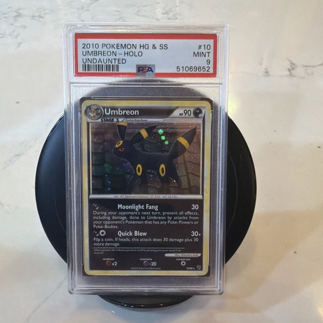 Umbreon Holo Rare 10/90 Pokemon HGSS Undaunted 2010 English PSA 9 Mint
