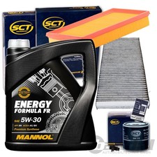 FILTERSET INSPEKTIONSPAKET+MANNOL 5W30 ÖL für FORD FOCUS 1 1.6 16 V 75+100 PS