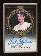 2022 Gilded Collection Gold Framed Hall of Famer Onyx /10 Bert Blyleven Auto s7f