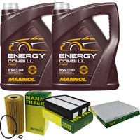 Mann Inspektionspaket 10L Mannol Energy 5W-30 FüR KIA Sportage 2.0 Crdi AWD