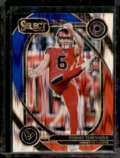 2024 Panini Select #296 Tommy Townsend Red & Blue Prizm Shock