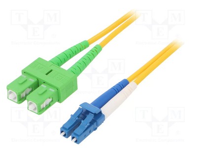 LC/UPC,SC/APC LSZH LWL-Patchkabel gelb OS2