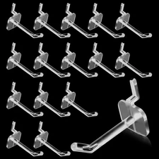 100 Pcs 2 Inch Plastic Pegboard Hooks Peg Board Shelving Hooks Pegboard Locki...