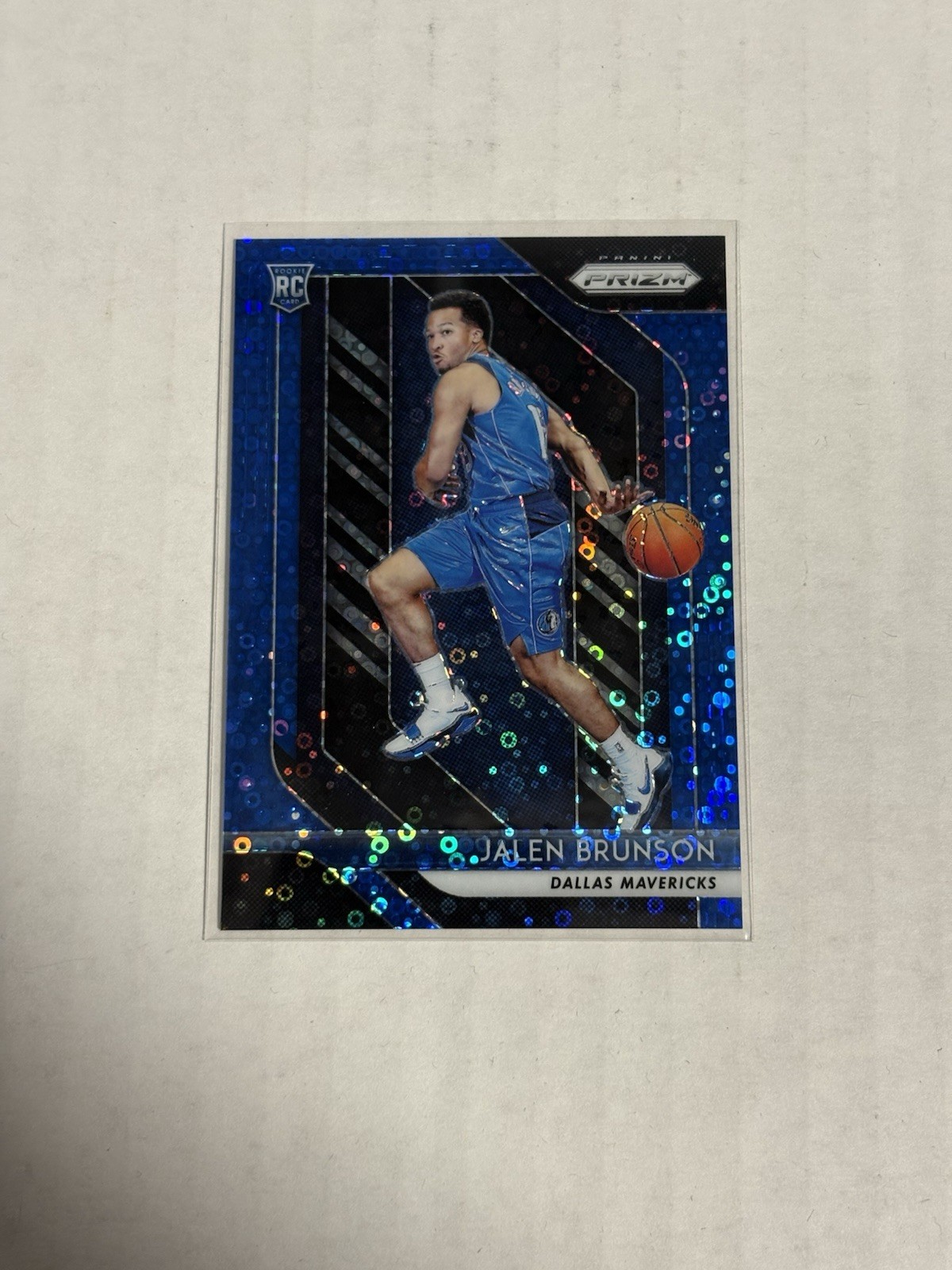 2018-19 Panini Prizm - Jalen Brunson #250 Blue Fast Break Prizm /175 (RC)