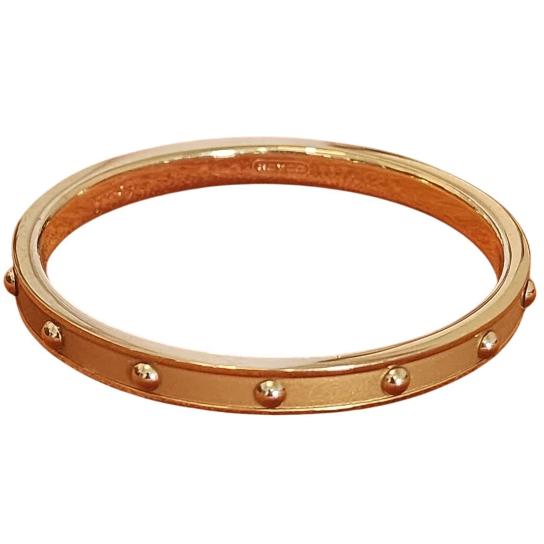 Bracciale Coach con borchie smaltate oro e oro