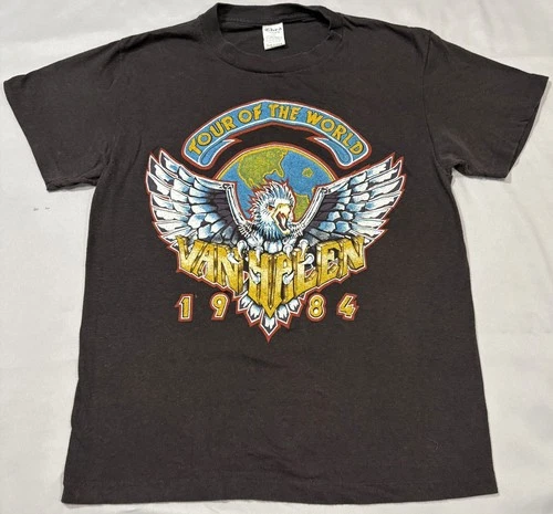 80’s Van Halen Tour of the World Concert T-Shir 1980s vintage concert t-shirt, vintage, single stitch, B+ condition