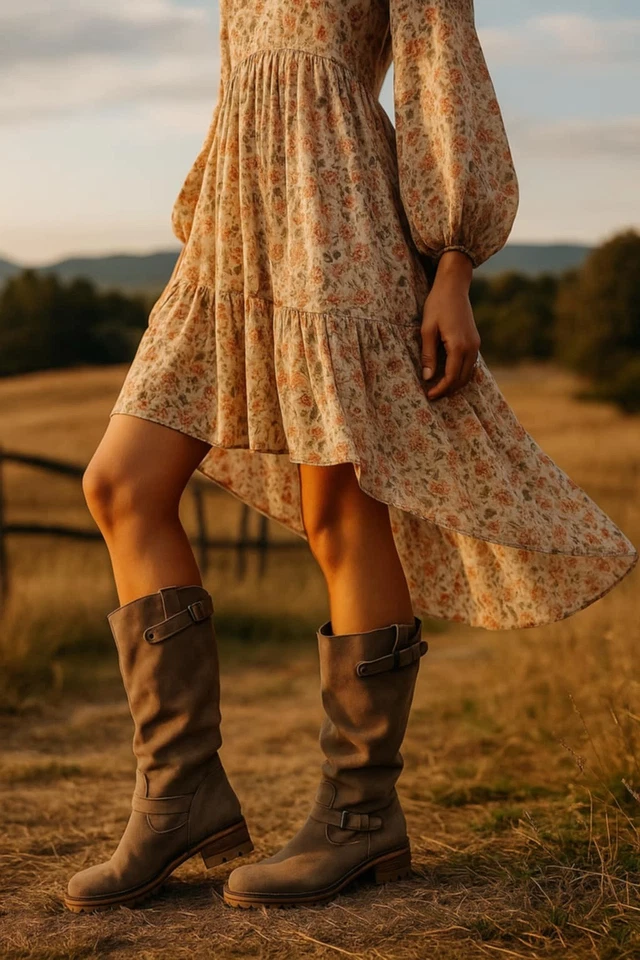 New Womens La Canadienne Collen Waterproof Taupe Lug Boots Sz 8.5 M NWOB $525 - Image 2 of 4