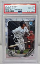2019 Bowman Chrome Prospects LUIS ROBERT RC ROOKIE CARD PSA 10 GEM MINT