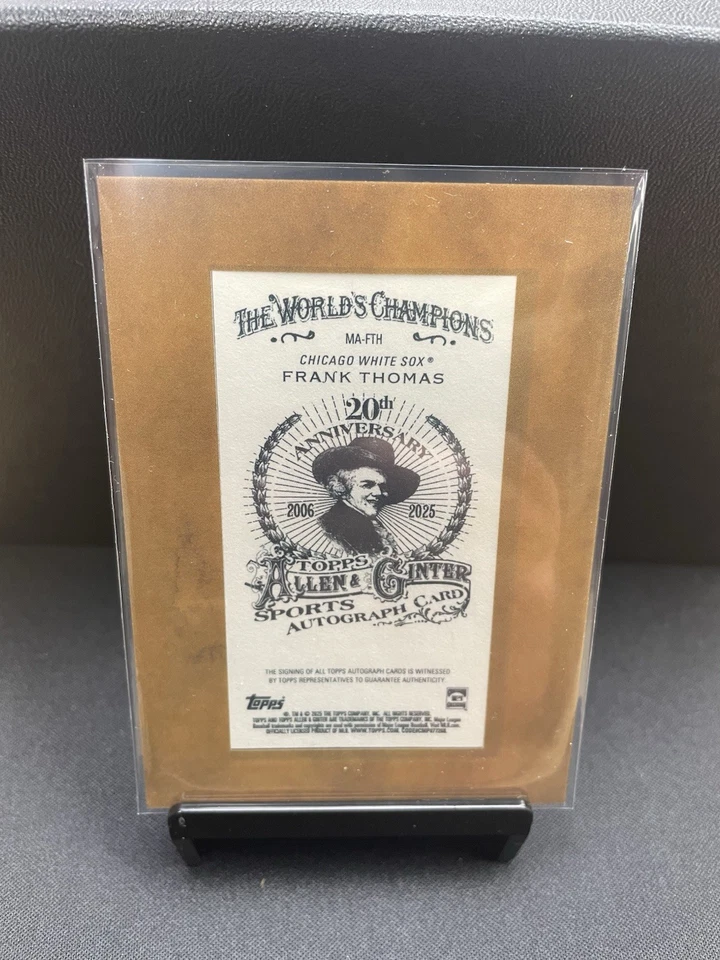 ¡Mini auto Allen & Ginter Frank Thomas 2025! Foto 2 de 2