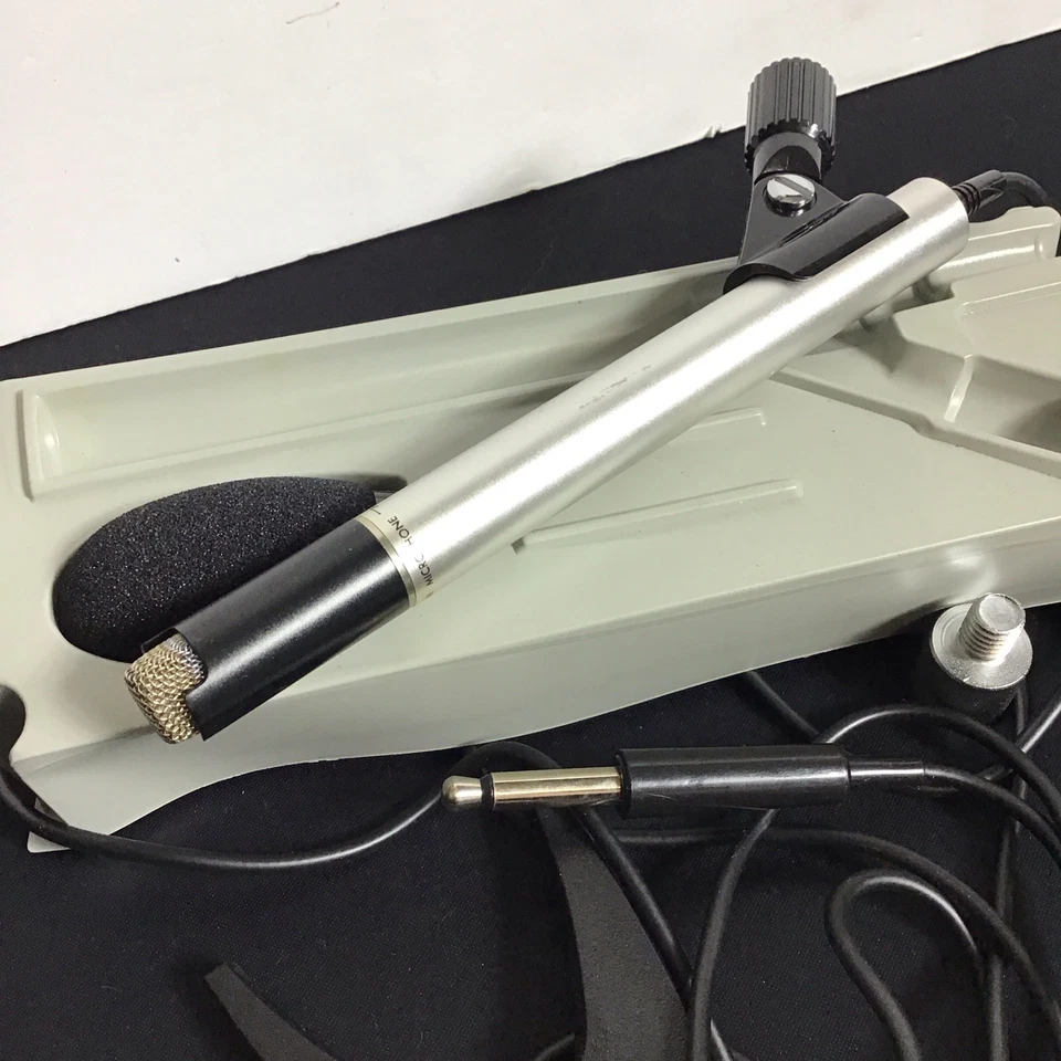 Realistic Condenser Microphone with Stand Windscreen and Case - Image 3 of 4