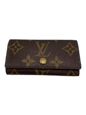 LOUIS VUITTON Multicle 4 Monogram Canvas BRW PVC BRW All-over Pattern Men's