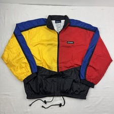 Vintage Catalina Windbreaker Adult Medium Colorful Full Zip Collared 90s Y2K