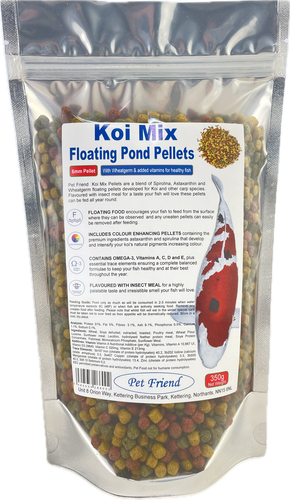 Koi Pond Fish Food Pellet Mix Colour Growth Spirulina Wheatgerm All Year Diet - Afbeelding 20 van 25