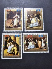 TIMBRE NIGER TABLEAUX SAUVEGARDE DE VENISE UNESCO PA N°176/179 NEUF ** LUXE MNH