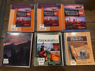 BJU Press For Christian Schools Lot of 13 Teacher Ed - Geography Writing Science