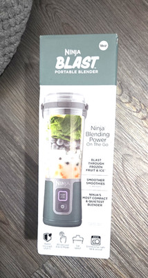 Ninja Blast Portable Personal 18 Oz Blender w/ Leak Proof Lid & Easy Sip Spout,