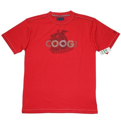 Vintage Coogi Tshirt Y2K RARE  NWT Size Large Red I Am A Lucky Dog Bulldog