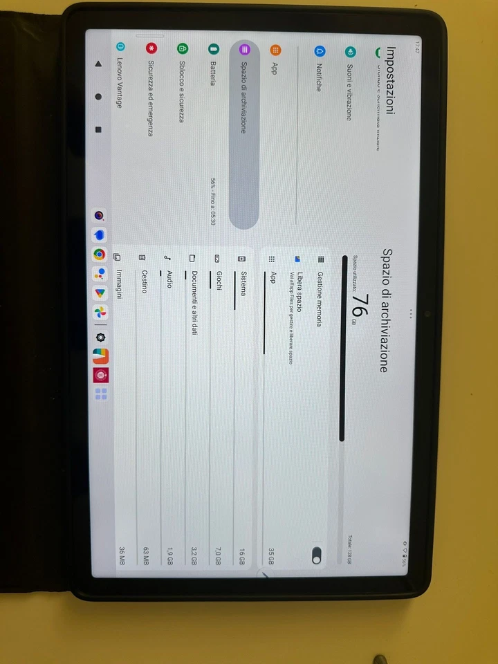 Lenovo Tab P11 Gen 2 128GB, Wi-Fi + 4G, 11,5" Tablet - Storm Grey, foto 2 di 3