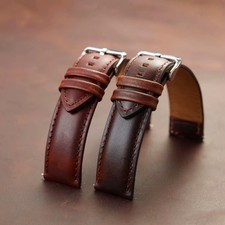 18/20/22/24/26mm Genuine Leather Watch Band Strap Watchband Quick Release Pins