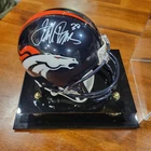 Terrell Davis Denver Broncos Autographed Mini Helmet with case.