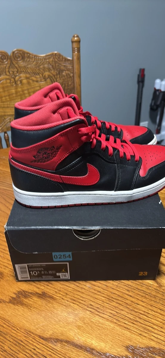 Las mejores ofertas en Jordan 1 Mid Black Red | eBay