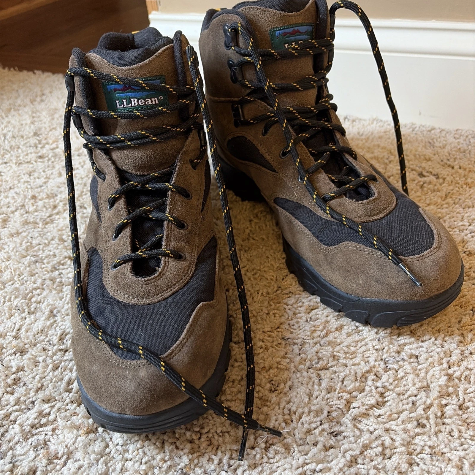 Men’s L.L. Bean Goretex Leather Hiking/Work Boots Size 14