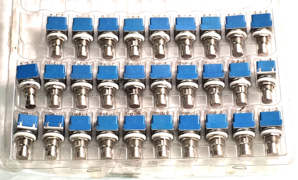 29 Stck. Support 3PDT 9 Pins Box Stomp Effekpedal für Gitarre Fußschalter blau 9-polig - Bild 2 von 4