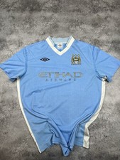 Umbro Manchester City 2010/2011 Home Kit Soccer Jersey Large