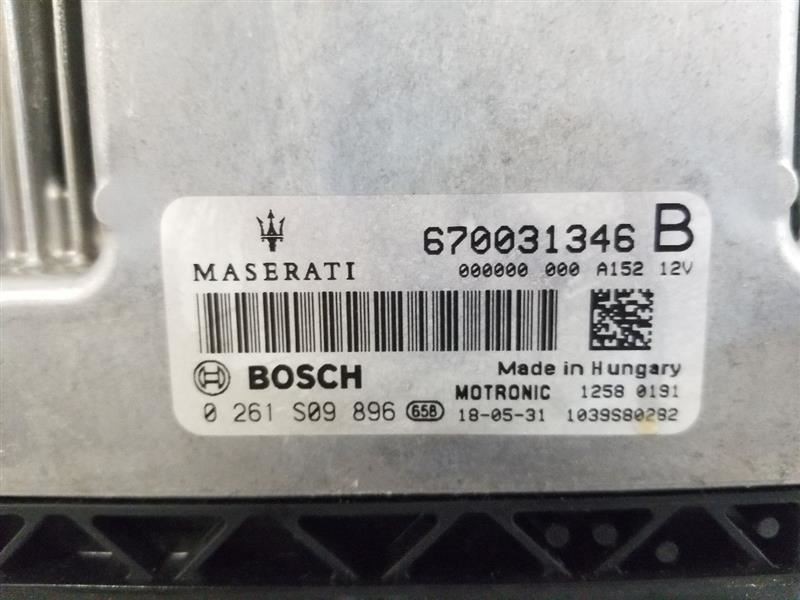 19 2019 MASERATI LEVANTE OEM 3.0L ECM ENGINE CONTROL MODULE 670031346