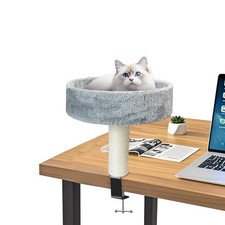 Cat Desk Bed - Space Saving Wooden Cat Hammock for Home Office  Small Spaces...