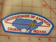CROSSROADS OF AMERICA Council CSP collectible blue border PB patch (mB)