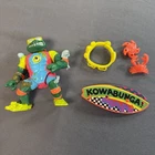 Vintage TMNT Sewer Surfer Mike Complete 1990 Playmates Figure