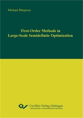 First-Order Methods in Large-Scale Semidenite Optimization (Paperback or Softbac