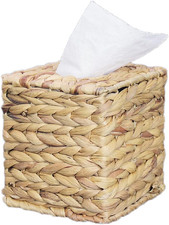 Square Tissue Box Holder Decorative Woven Tissue Box Cover Decorative Napkin Hol