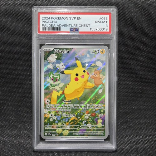 Pikachu graded PSA 8 for sale on eBay