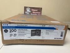 EATON BRP10B100RF 100 AMP 10 SPACE 20 CIRCUIT OUTDOOR MAIN BREAKER