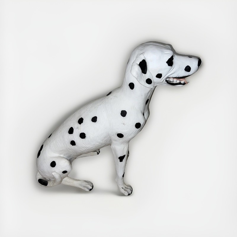 Large Sitting Dalmatian Statue Dog Figure - 24.5” Tall (29” Length)