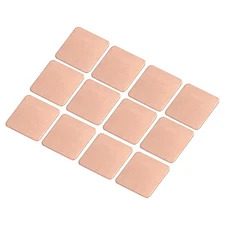 12Pcs Heatsink Copper Sheet Shim 15x15x0.5mm Thermal Conductive Heatsink