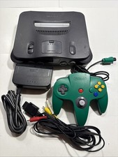 Nintendo 64 N64 Console System Bundle W/ Controller, Cables - Tested Works