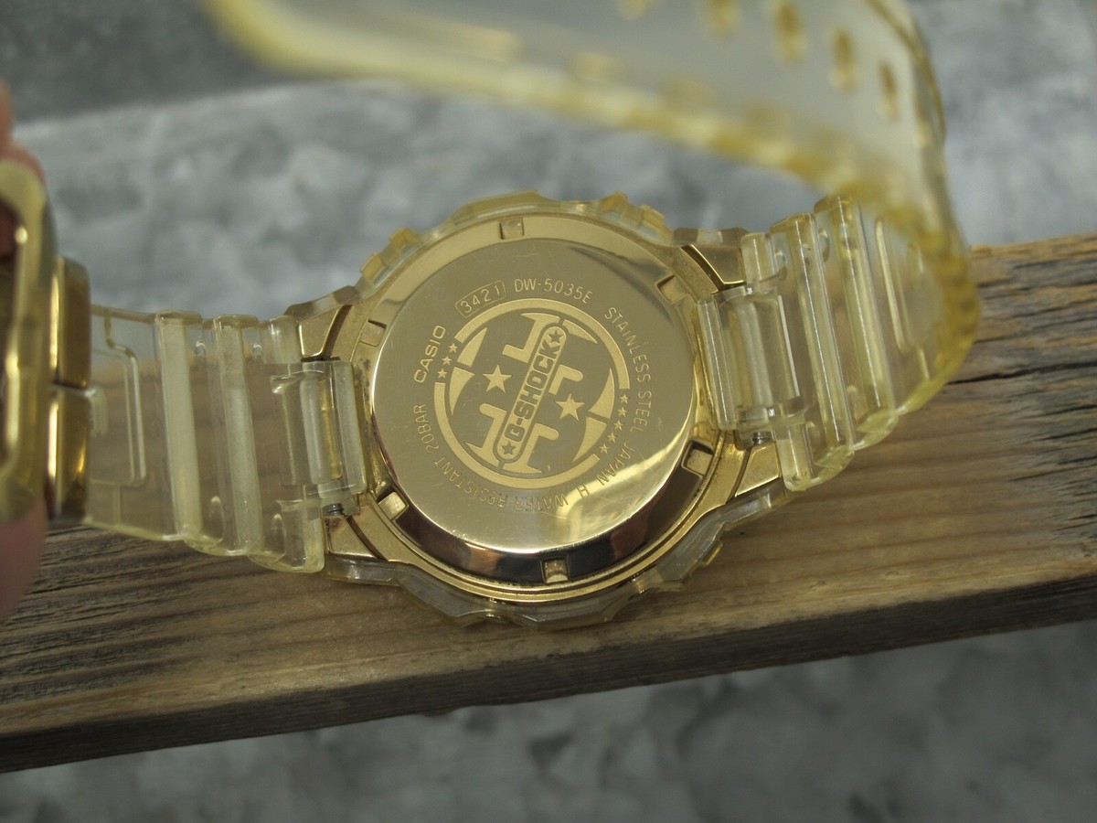 CASIO G-SHOCK 35th Anniversary Model Skeleton , Glacier Gold