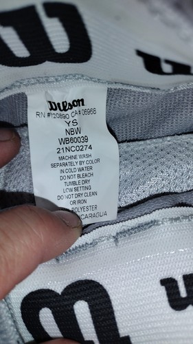 Wilson Baseball Pants Grey Elastic Cuff A4114 Small (YS)l NWT - Picture 3 of 6