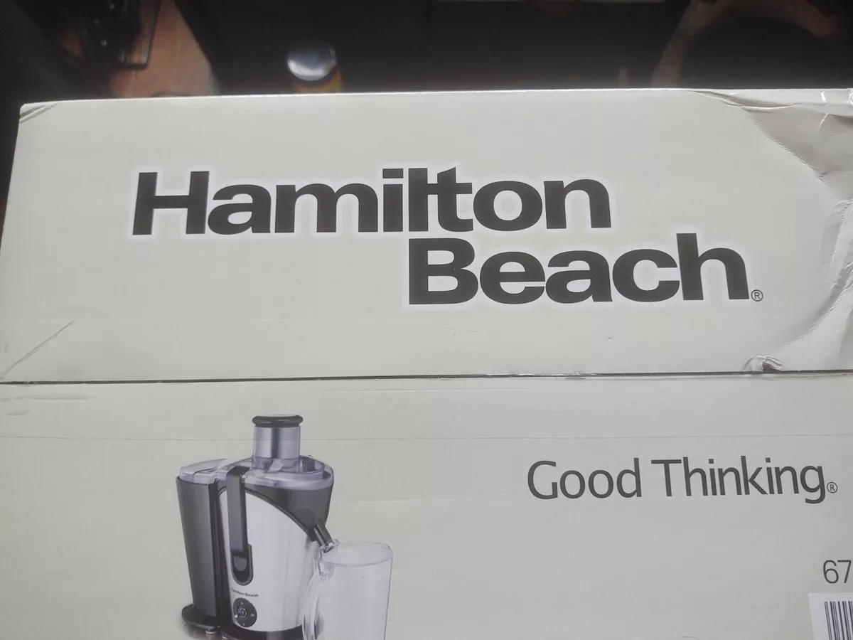 Hamilton Beach 2 Speeds Whole Fruit Juice Extractor in Silver and Black