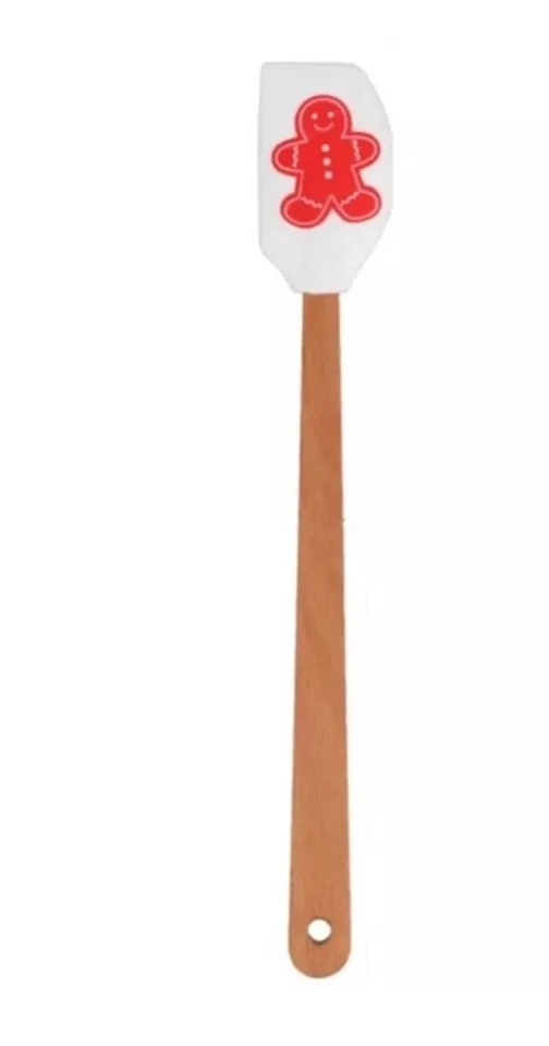 Christmas Themed Silicone Spatulas 2 Piece Set Christmas Cheer Gingerbread Man - Image 3 of 4