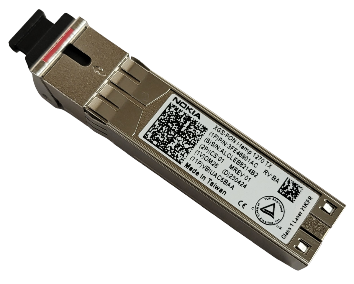 NEW Nokia XGS-PON I-Temp 1270 TX SFP Transceiver Module 3FE46901AC